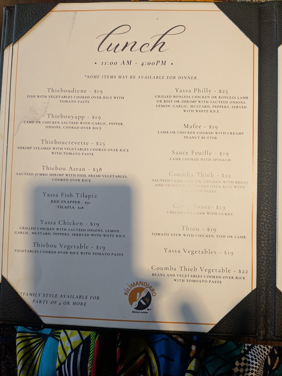 Kilimandjaro restaurant Menu - Image 6